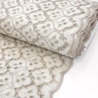 Țesătură din bumbac EMBROIDERY Lilian natural