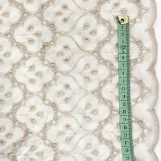 Țesătură din bumbac EMBROIDERY Lilian natural