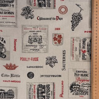 Țesătură decorativă Linenlook Vincennes rouge