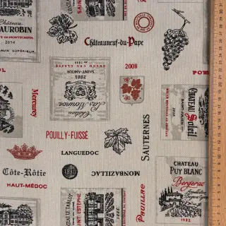 Țesătură decorativă Linenlook Vincennes rouge