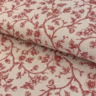 Țesătură decorativă Linenlook Meredith rouge