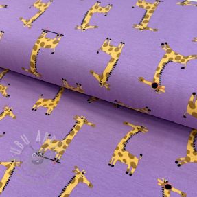 Tricot Giraffes lavender