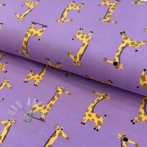 Tricot Giraffes lavender