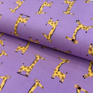 Tricot Giraffes lavender