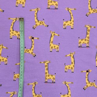 Tricot Giraffes lavender