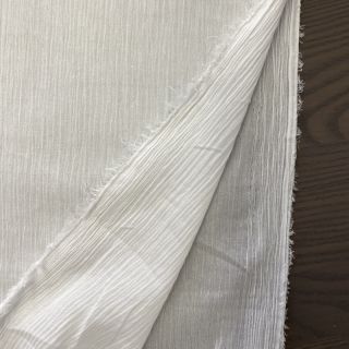 Țesătură din bumbac CRINKLE white