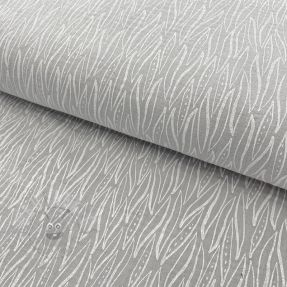 Mușelină Leaves light grey