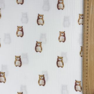 Mușelină Animals design B digital print ORGANIC