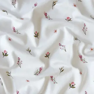 Tricot Rabbits and flowers TOSSSED white digital print