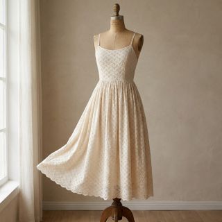 Țesătură din bumbac EMBROIDERY Rosemary off white
