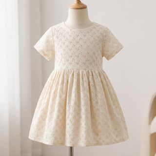 Țesătură din bumbac EMBROIDERY Rosemary off white