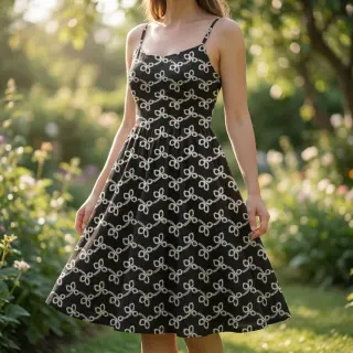 Țesătură din bumbac EMBROIDERY Rosemary black