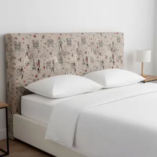 Țesătură decorativă Linenlook Cute Paris multico