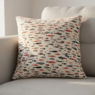 Țesătură decorativă Linenlook Aquarium multico