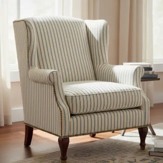 Țesătură decorativă Linenlook Vincennes bleu
