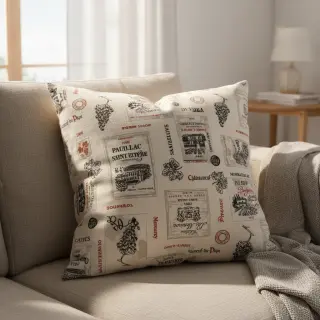Țesătură decorativă Linenlook Vincennes rouge