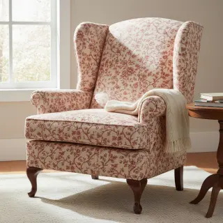 Țesătură decorativă Linenlook Meredith rouge