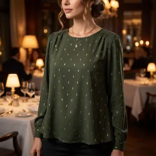 Viscoză LUREX dark green