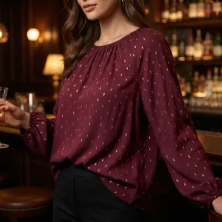 Viscoză LUREX burgundy