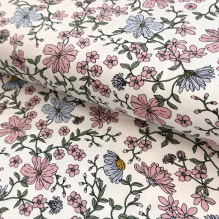 Tricot Flowers ecru