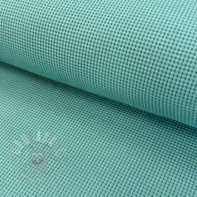 Tricot WAFFLE old green ORGANIC