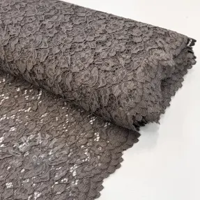 Dantelă Scallop dark grey