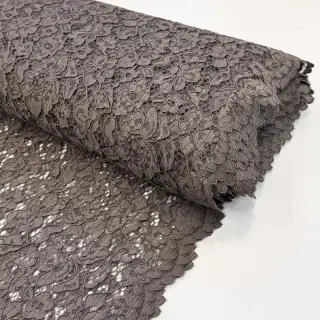 Dantelă Scallop dark grey