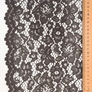 Dantelă Scallop dark grey