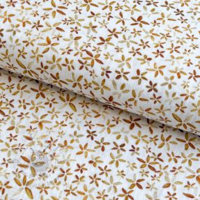 Mușelină Flowers Tanja white digital print