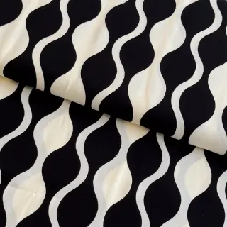 Viscoză ECOVERO Abstract black ecru