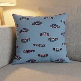 Țesătură din bumbac Cars light blue