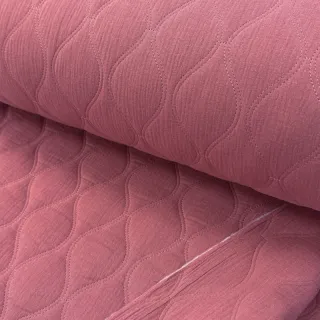 Mușelină QUILT Wave mauve