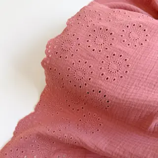Mușelină 1-side border blush
