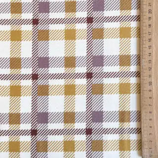 Țesătură din bumbac FLANNEL Checks and checks ochre