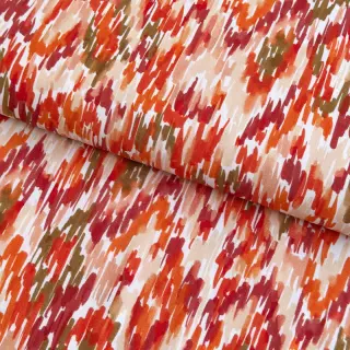 Viscoză POPLIN STRETCH Stroke orange digital print