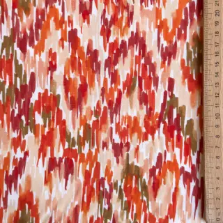 Viscoză POPLIN STRETCH Stroke orange digital print