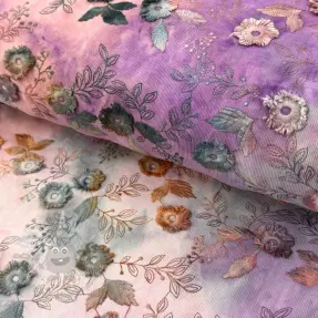 Catifea raiată subțire TIE DYE 21W Catchy design B