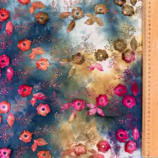 Catifea raiată subțire TIE DYE 21W Catchy design C