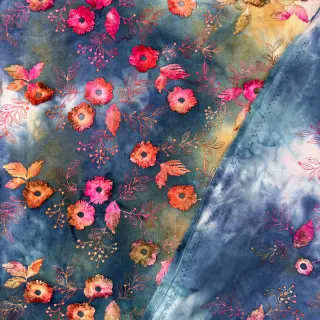 Catifea raiată subțire TIE DYE 21W Catchy design C