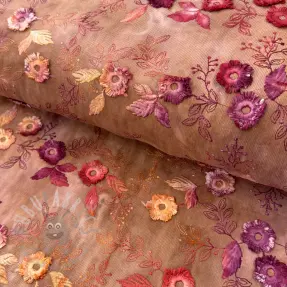 Catifea raiată subțire TIE DYE 21W Catchy design A