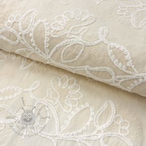 Țesătură din bumbac EMBROIDERY Chenille Manon design B