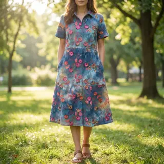 Catifea raiată subțire TIE DYE 21W Catchy design C