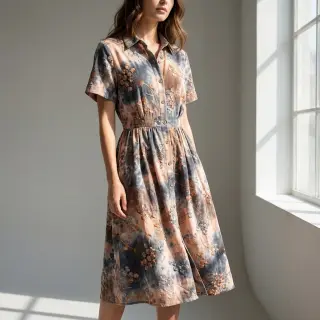 Catifea raiată subțire TIE DYE 21W Dandy design B