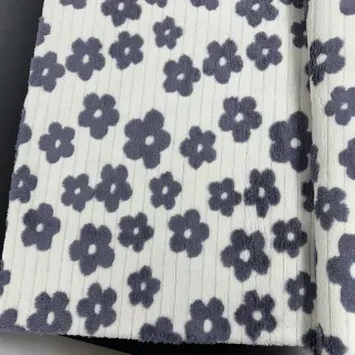 Stofă palton TEDDY Flower power lavender 2nd class
