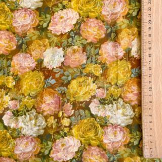 Viscoză RAYON POPLIN Flower sea design C