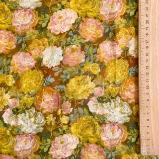 Viscoză RAYON POPLIN Flower sea design C