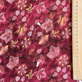 Viscoză RAYON POPLIN Dark barrock design C