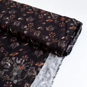 Viscoză RAYON POPLIN Dark barrock design A