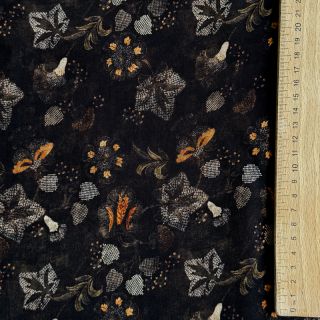 Viscoză RAYON POPLIN Dark barrock design A