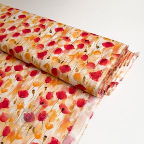 Viscoză RAYON POPLIN Poppys design C